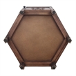 NPD Furniture Seema Wood Accent Table in Walnut