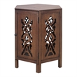 NPD Furniture Seema Wood Accent Table in Walnut