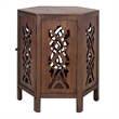NPD Furniture Seema Wood Accent Table in Walnut