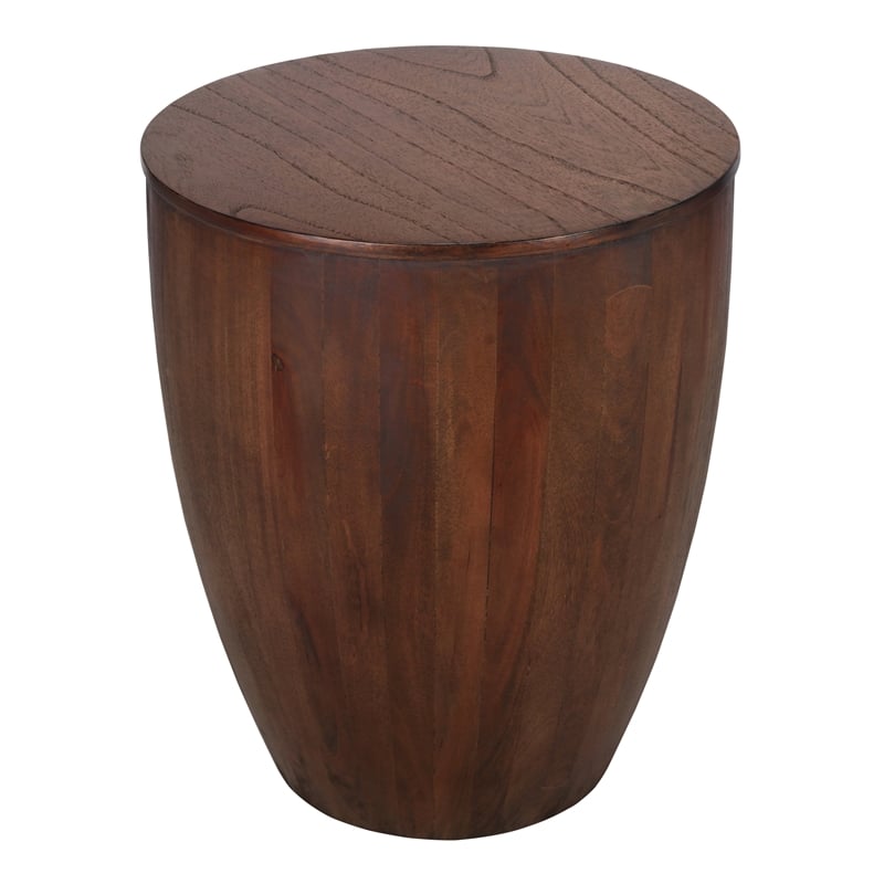 NPD Furniture Sloane Wood Accent Table in Walnut