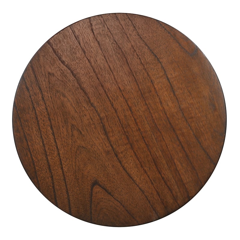 NPD Furniture Sloane Wood Accent Table in Walnut