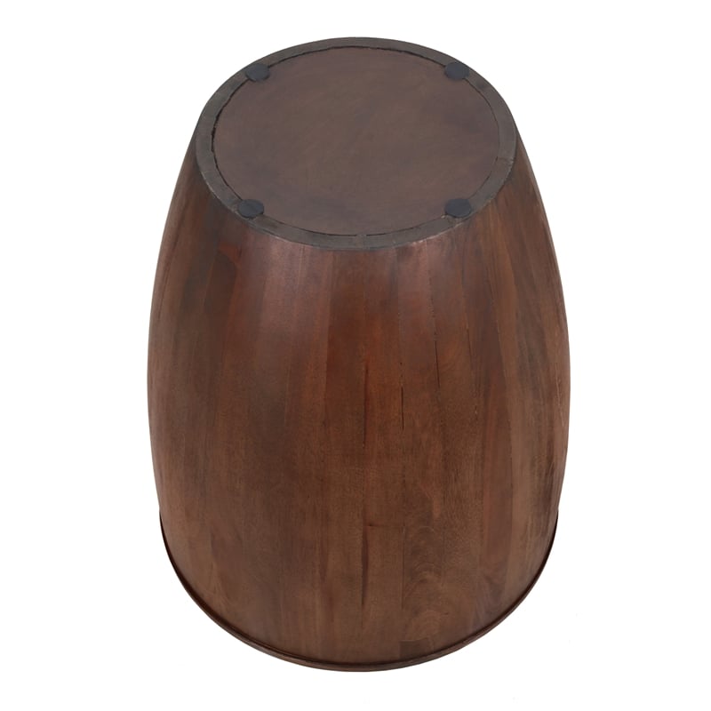 NPD Furniture Sloane Wood Accent Table in Walnut