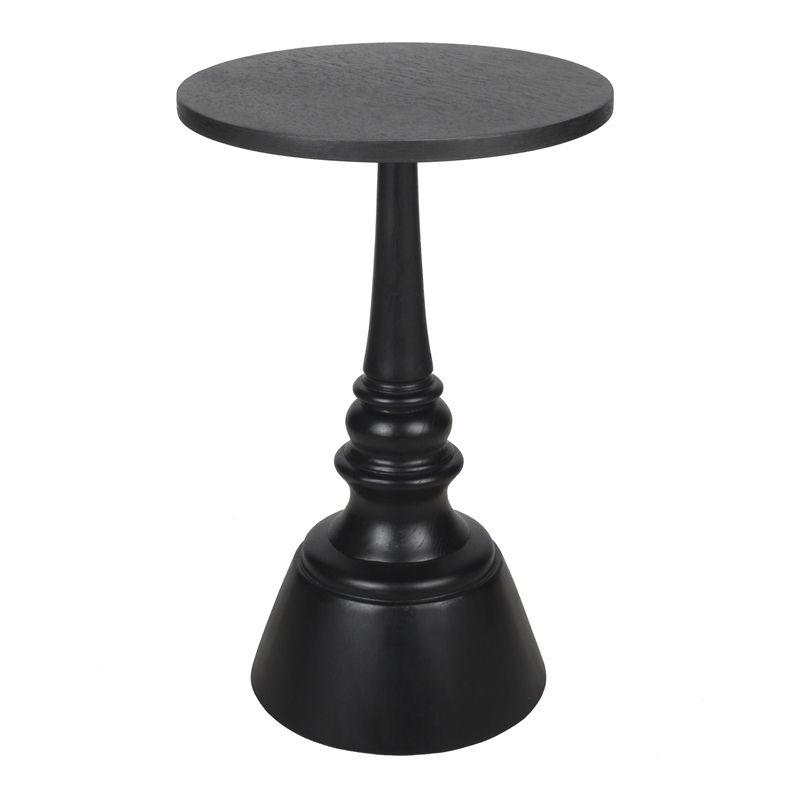 NPD Furniture Lumi Wood Accent Table in Black