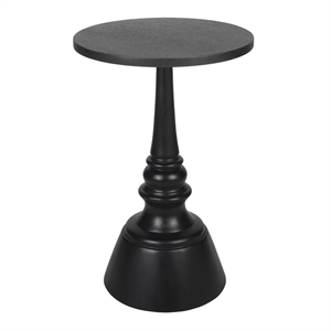 NPD Furniture Lumi Wood Accent Table in Black