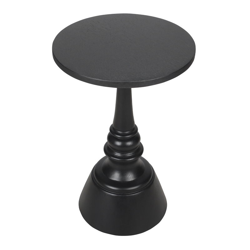 NPD Furniture Lumi Wood Accent Table in Black