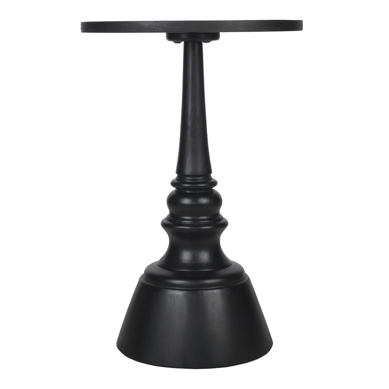 NPD Furniture Lumi Wood Accent Table in Black