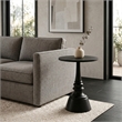 NPD Furniture Lumi Wood Accent Table in Black