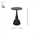 NPD Furniture Lumi Wood Accent Table in Black