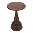 NPD Furniture Lumi Wood Accent Table in Walnut