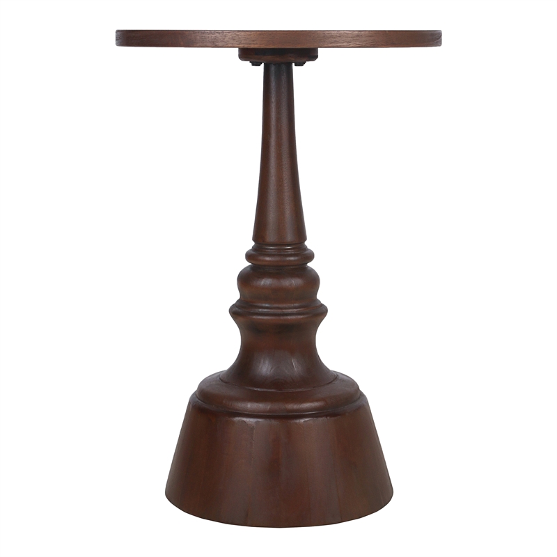 NPD Furniture Lumi Wood Accent Table in Walnut