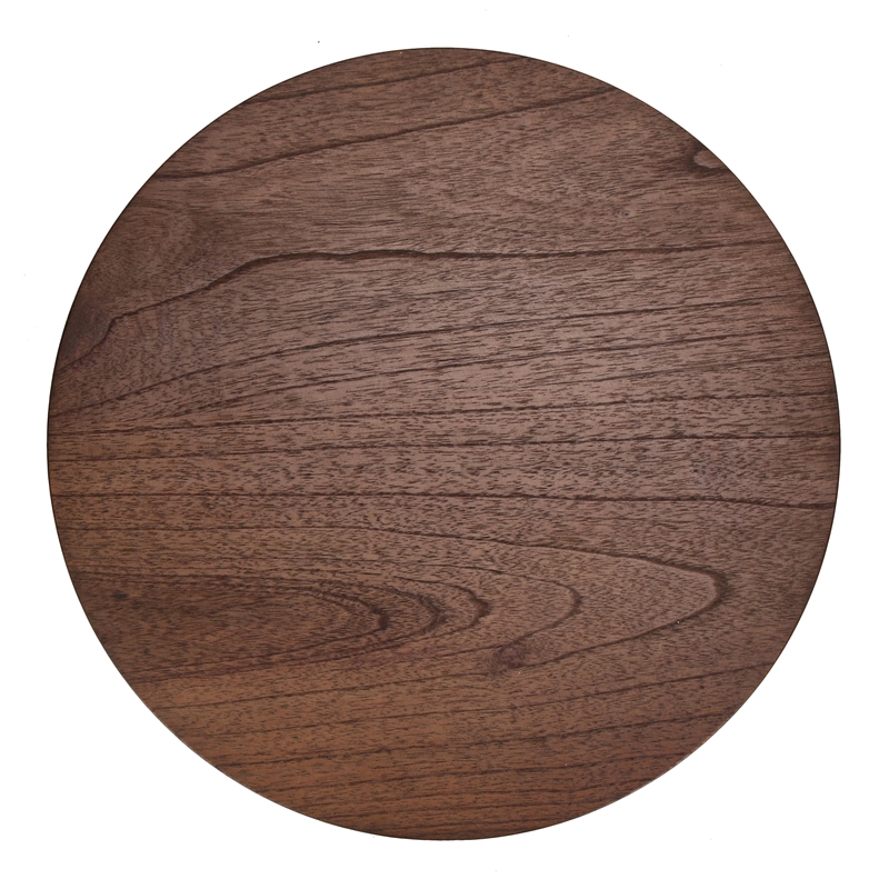 NPD Furniture Lumi Wood Accent Table in Walnut