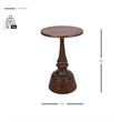 NPD Furniture Lumi Wood Accent Table in Walnut