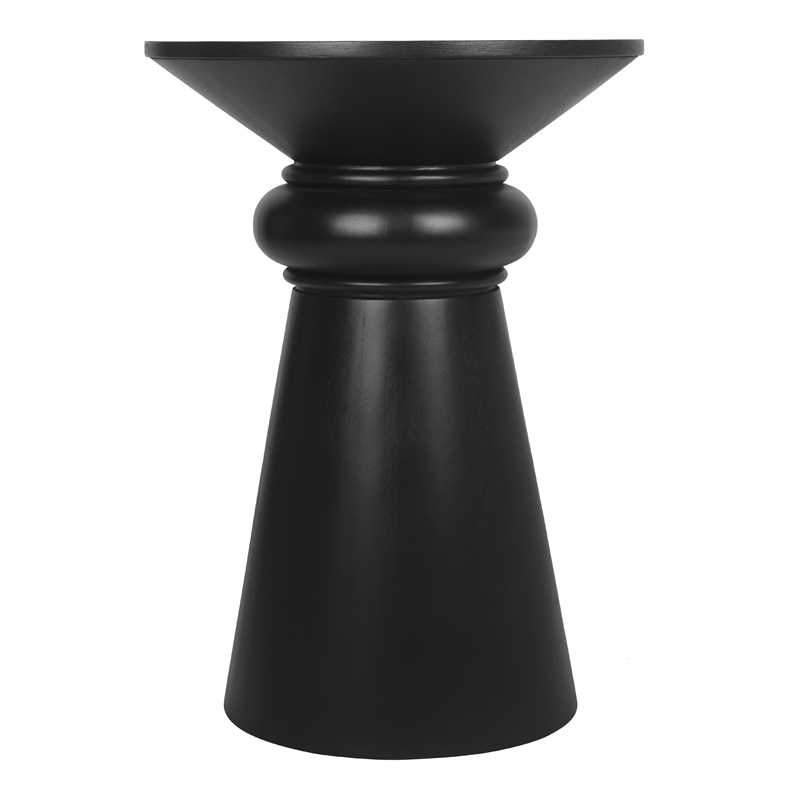 NPD Furniture Reo Wood Accent Table in Black