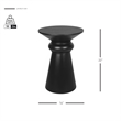 NPD Furniture Reo Wood Accent Table in Black