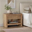 NPD Furniture Zerano Wood Accent Table in Brushed Smoke
