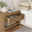 NPD Furniture Zerano Wood Accent Table in Brushed Smoke