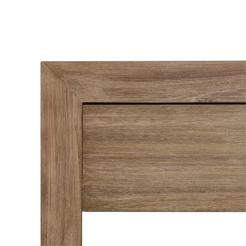 NPD Furniture Zerano Wood Accent Table in Brushed Smoke