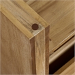 NPD Furniture Zerano Wood Accent Table in Brushed Smoke