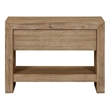 NPD Furniture Zerano Wood Accent Table in Brushed Smoke