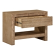 NPD Furniture Zerano Wood Accent Table in Brushed Smoke