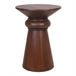 NPD Furniture Reo Wood Accent Table in Walnut