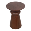 NPD Furniture Reo Wood Accent Table in Walnut