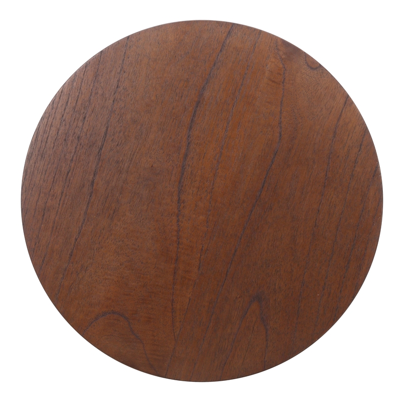 NPD Furniture Reo Wood Accent Table in Walnut