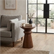 NPD Furniture Reo Wood Accent Table in Walnut