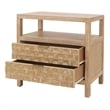 NPD Furniture Terrena 2in Wood Drawer Accent Table in Brushed Sand