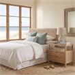 NPD Furniture Terrena 2in Wood Drawer Accent Table in Brushed Sand