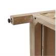 NPD Furniture Terrena 2in Wood Drawer Accent Table in Brushed Sand