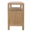 NPD Furniture Terrena 2in Wood Drawer Accent Table in Brushed Sand