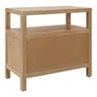 NPD Furniture Terrena 2in Wood Drawer Accent Table in Brushed Sand