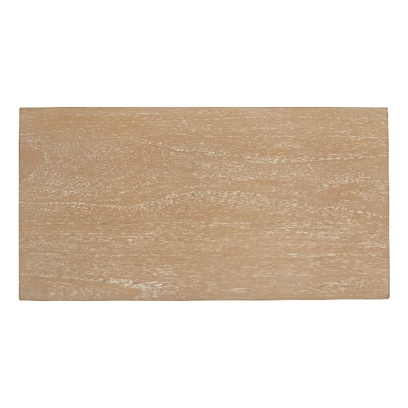 NPD Furniture Terrena 2in Wood Drawer Accent Table in Brushed Sand