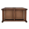 NPD Furniture Terrena 2in Wood Drawer Accent Table in Walnut