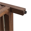 NPD Furniture Terrena 2in Wood Drawer Accent Table in Walnut