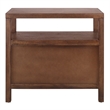 NPD Furniture Terrena 2in Wood Drawer Accent Table in Walnut