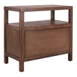 NPD Furniture Terrena 2in Wood Drawer Accent Table in Walnut