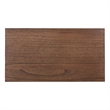 NPD Furniture Terrena 2in Wood Drawer Accent Table in Walnut