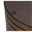NPD Furniture Corvin Wood Accent Table in Walnut