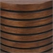 NPD Furniture Corvin Wood Accent Table in Walnut