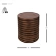 NPD Furniture Corvin Wood Accent Table in Walnut