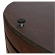 NPD Furniture Corvin Wood Coffee Table in Walnut