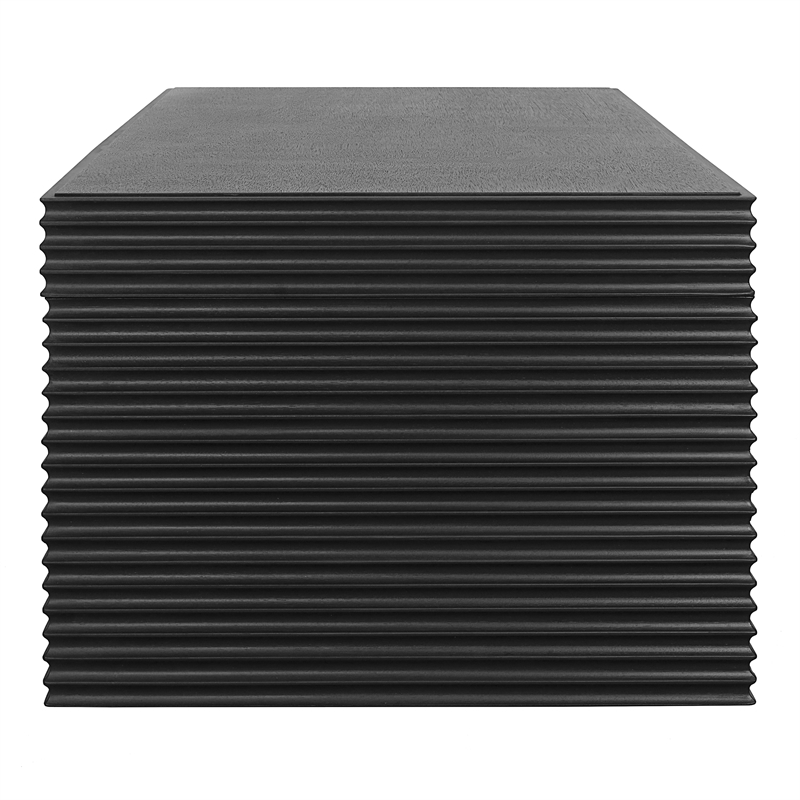 NPD Furniture Riker Wood Coffee Table in Black