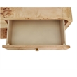 NPD Furniture Veyra Burl 2in Wood Drawer Console Table in Natural Burl