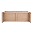 NPD Furniture Veyra Burl 2in Wood Drawer Console Table in Natural Burl