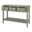 NPD Furniture Wexford 3in Wood Drawer Console Table in Sage Green