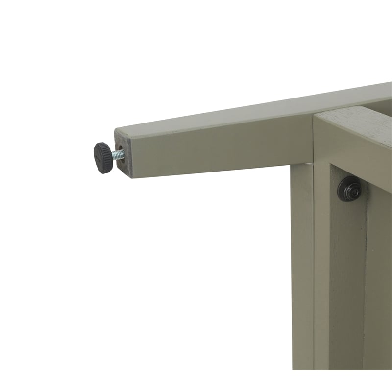 NPD Furniture Wexford 3in Wood Drawer Console Table in Sage Green