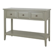 NPD Furniture Wexford 3in Wood Drawer Console Table in Sage Green