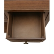 NPD Furniture Wexford 3in Wood Drawer Console Table in Walnut
